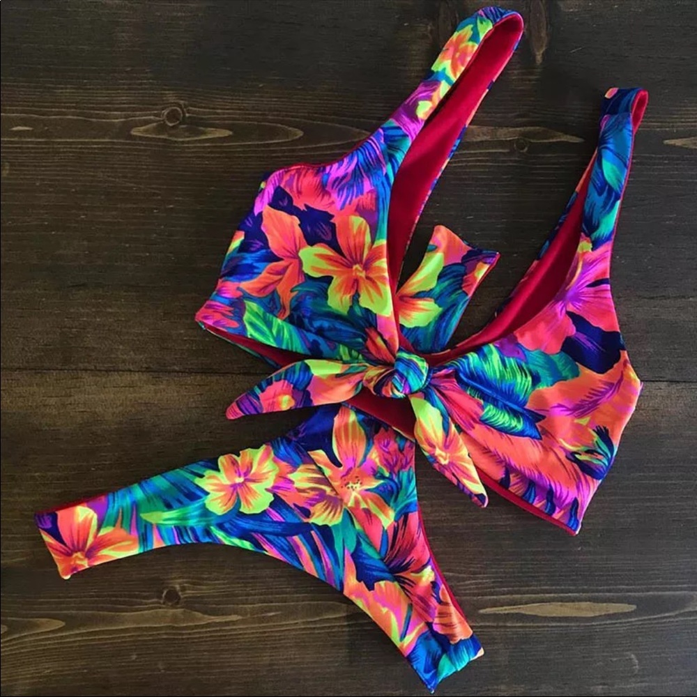 Tropical Floral Bikini Set